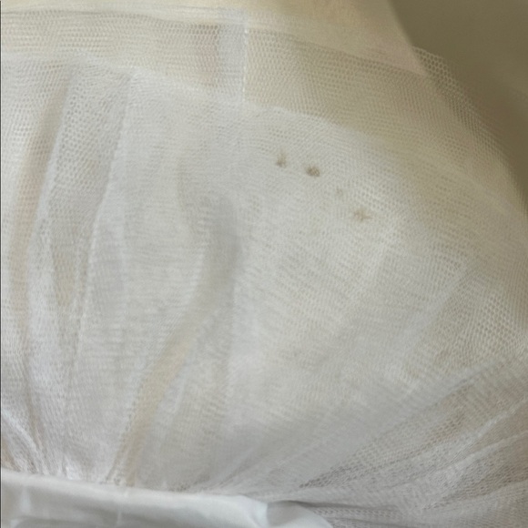 Cinderella Cream Girls Dress Formal layered tie back with zip up back - Picture 8 of 13